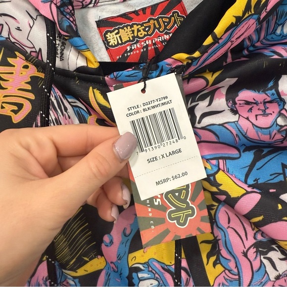 Fresh Prints of Tokyo by Drill Clothing Co Avatar Anime Graphic Print Hoodie XL - Picture 3 of 6
